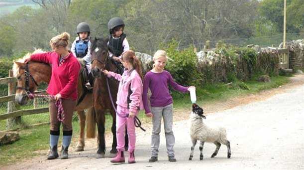 Family holidays, with riding in Cornwall