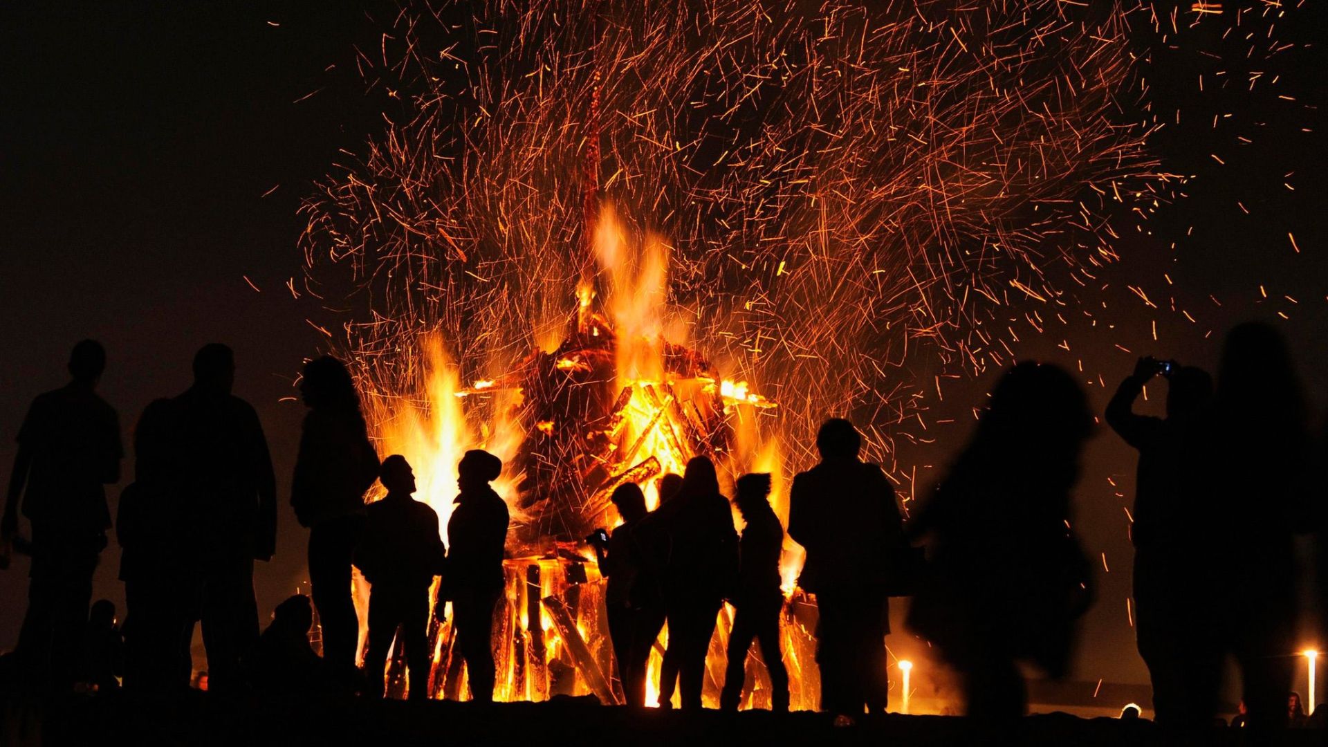 Firework display in Cornwall 