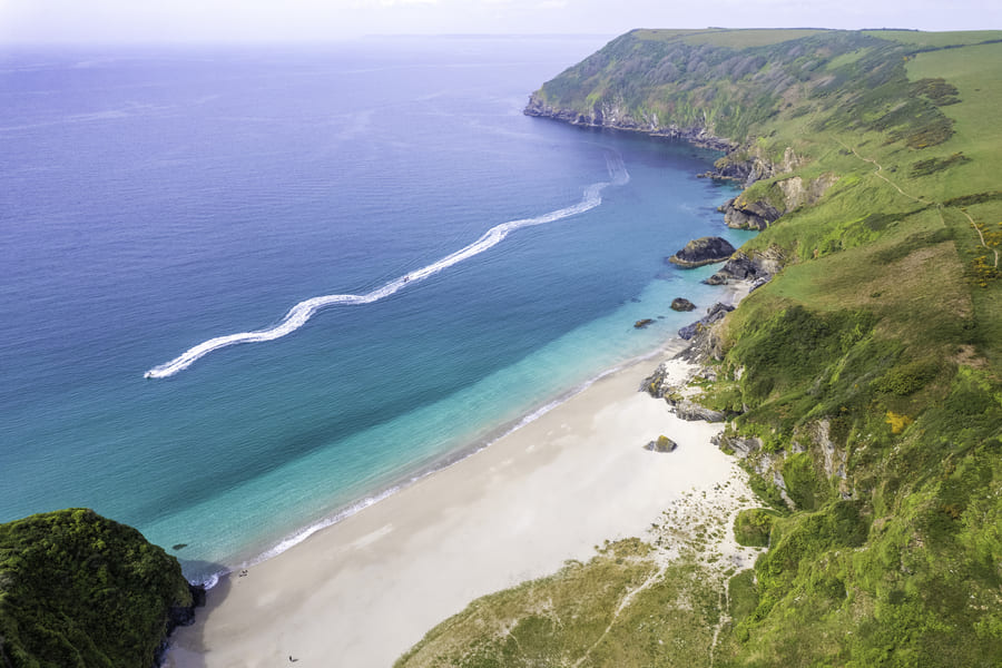 Beaches near Treworgey in Cornwall