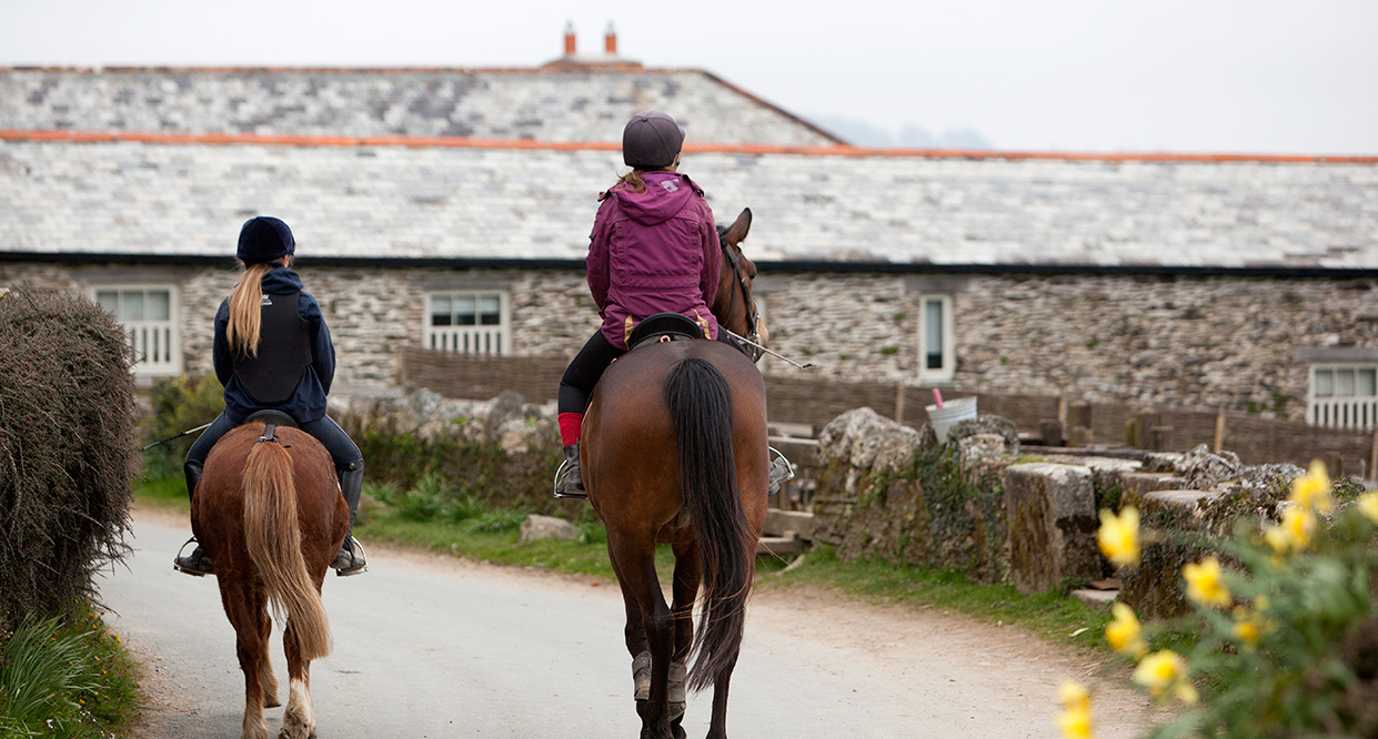 Teen friendly holidays with riding in Cornwall